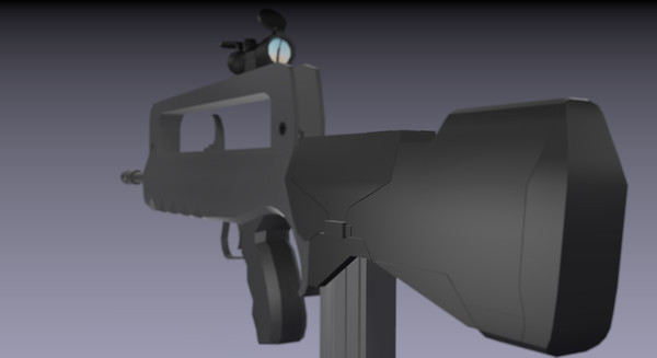 medium famas assault rifle 3ds - Famas Rifle by TotexArtz